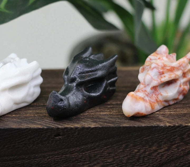 Crystal Dragon Heads | Green Witch Creations