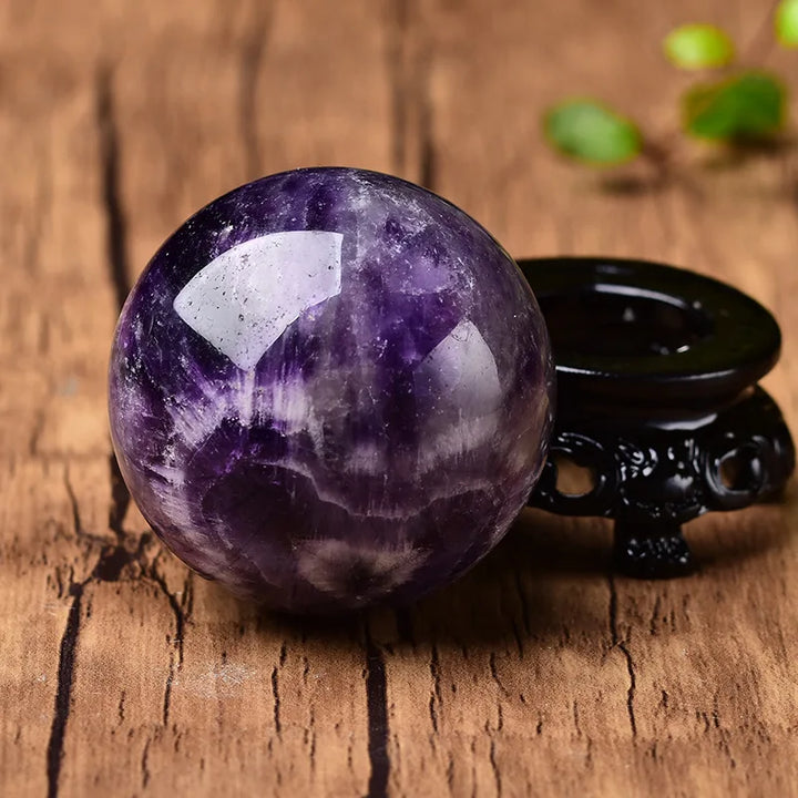 Amethyst Crystal Ball with Stand | Green Witch Creations