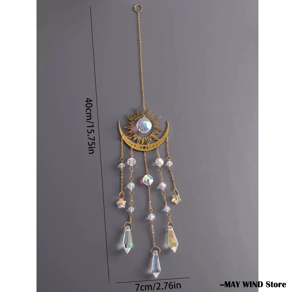 Moon Phase Crystal Sun Catcher | Green Witch Creations