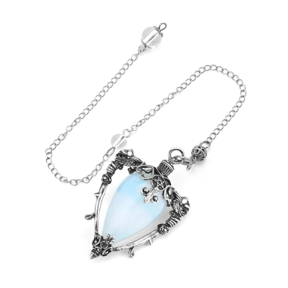 Opalite Water Drop Witch Crystal Pendulum | Green Witch Creations