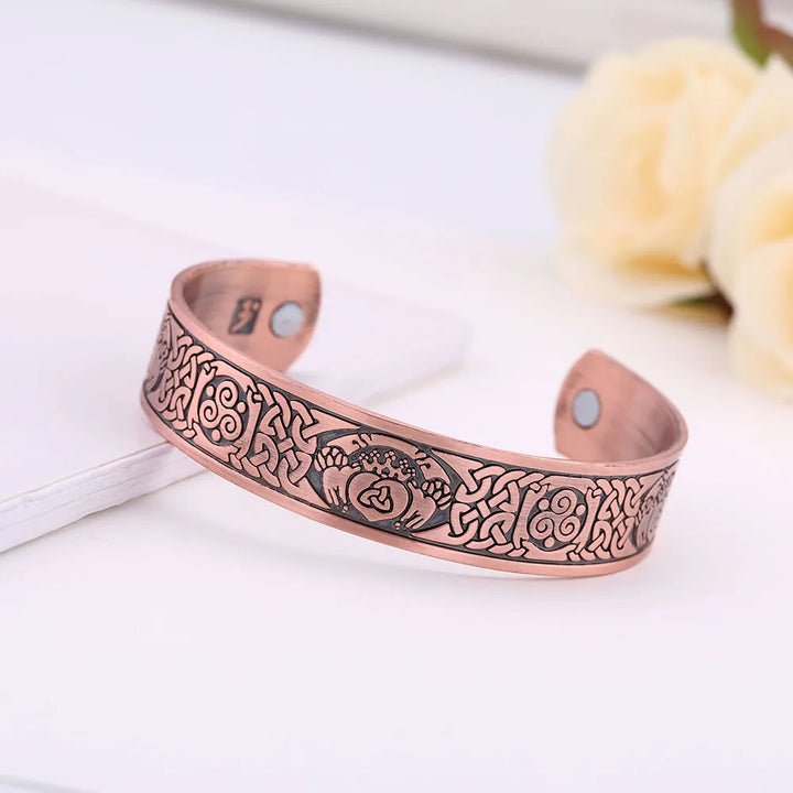 Copper Celtic Claddagh Bracelet