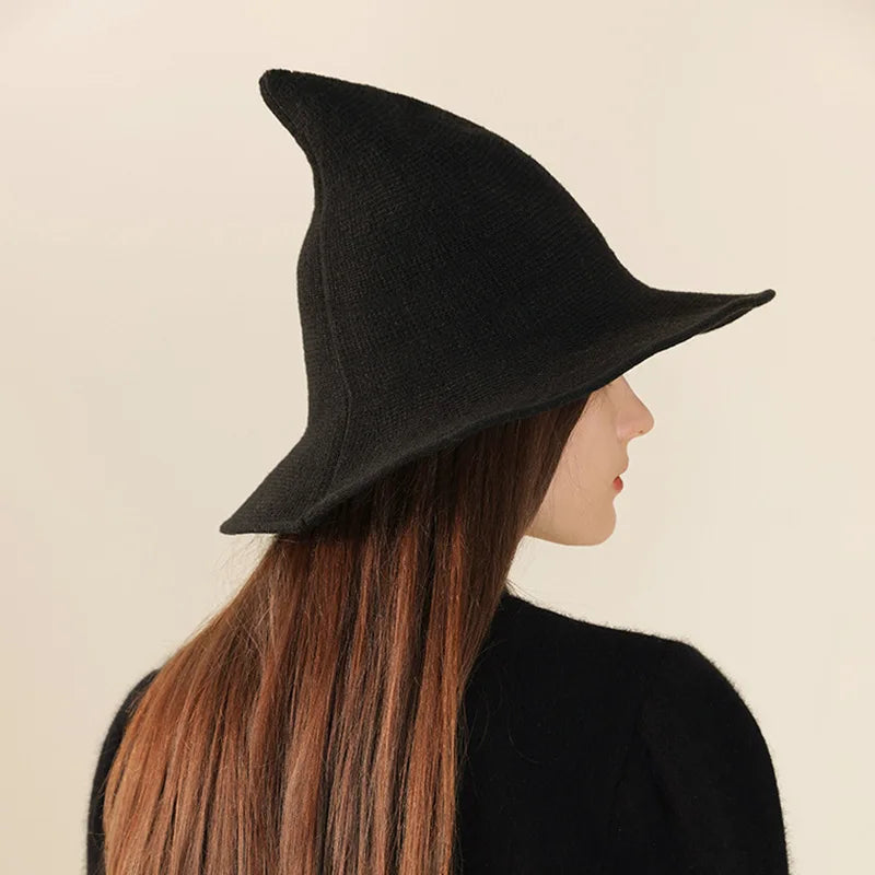 Black Wool Witch Hat