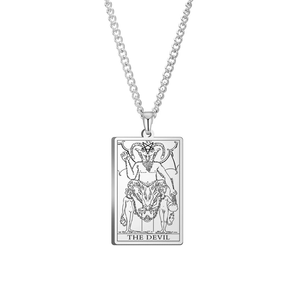 The Devil Tarot Card Necklaces | Green Witch Creations