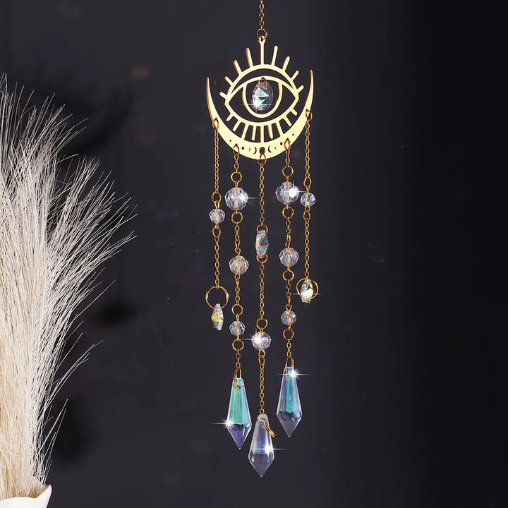 Moon Phase Crystal Sun Catcher | Green Witch Creations