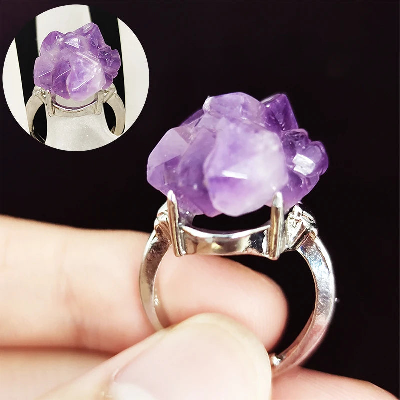 Buy Amethyst Silver Rings