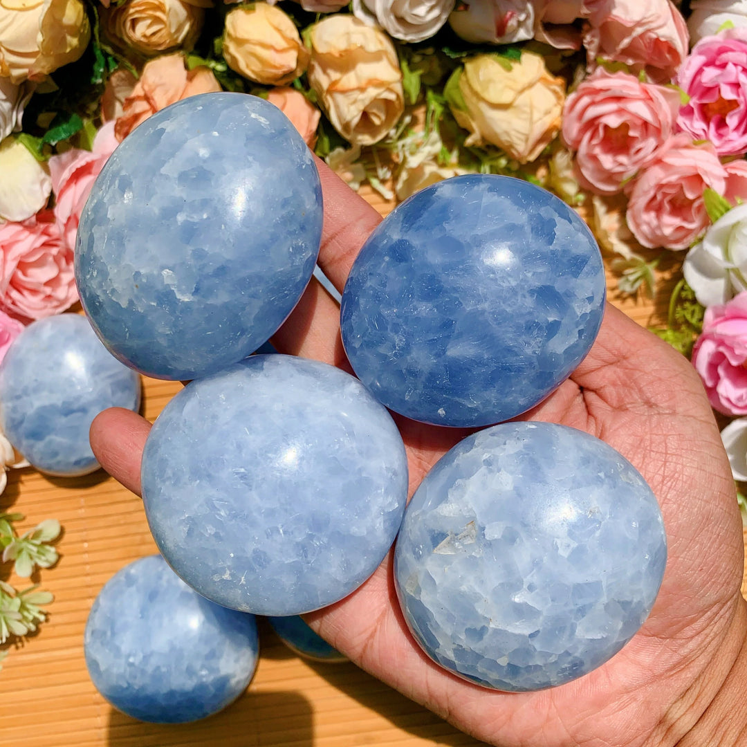 Celestite Palm Stone | Green Witch Creations