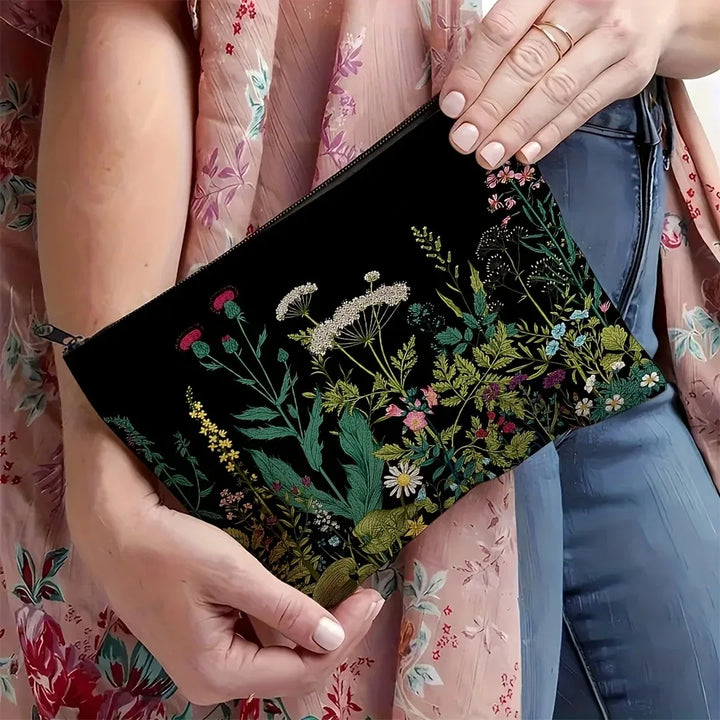 Green Witch Moon Phase Makeup Bag
