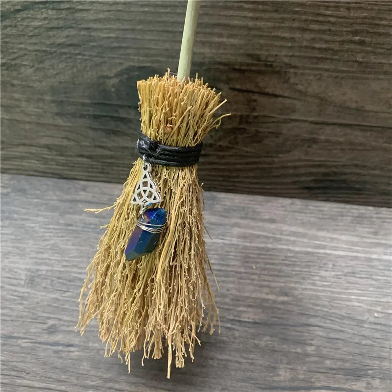 Mini Crystal Charm Broom For Sale | Green Witch Creations