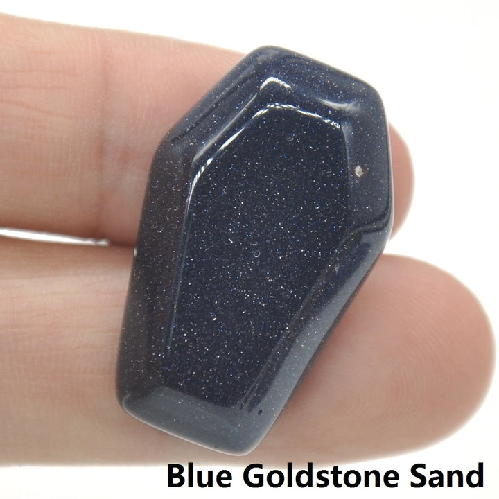 Blue Sandstone Crystal Stone Coffins | Green Witch Creations