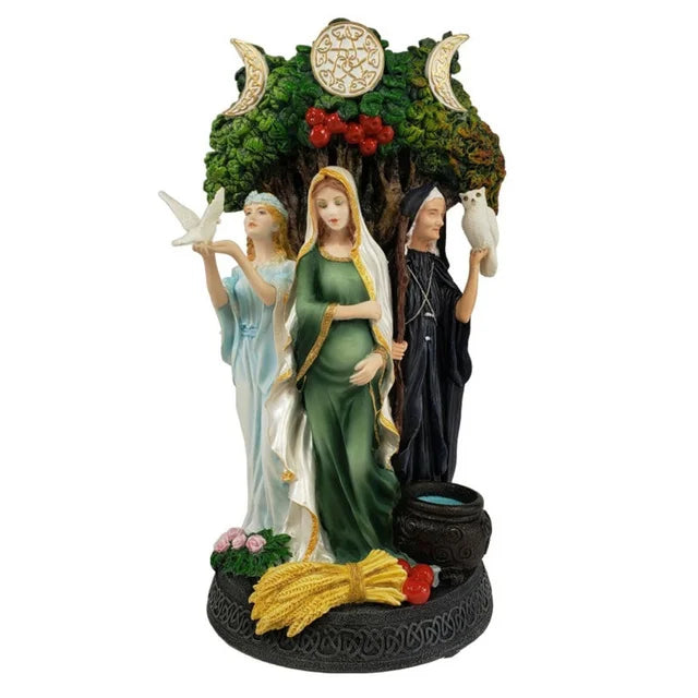 Maiden, Mother, & Crone Statue | Green Witch Creations