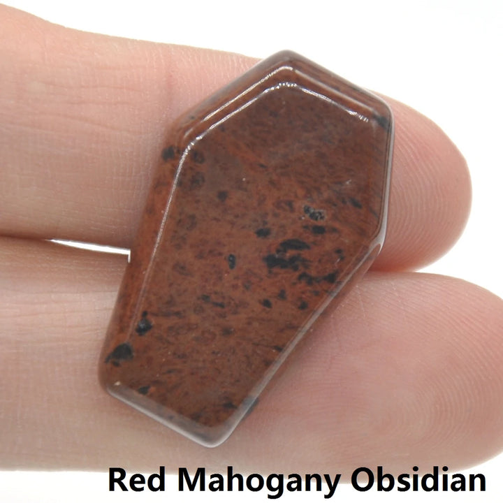 Mahogany Obsidian Crystal Stone Coffins | Green Witch Creations