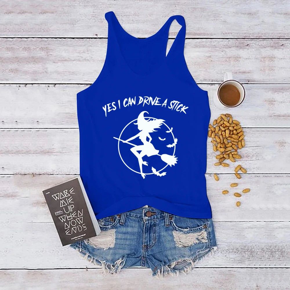 Yes I Can Drive A Stick Tank Top For Sale Online | Green Witch Creations