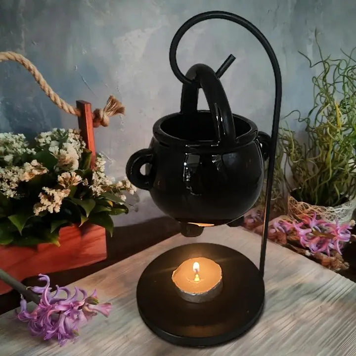 Hanging Cauldron Wax Burner For Sale | Green Witch Creations