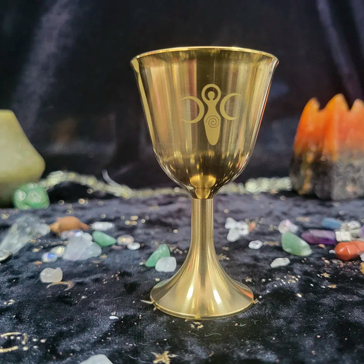 Goddess Gold Altar Chalice For Sale Online | Green Witch Creations