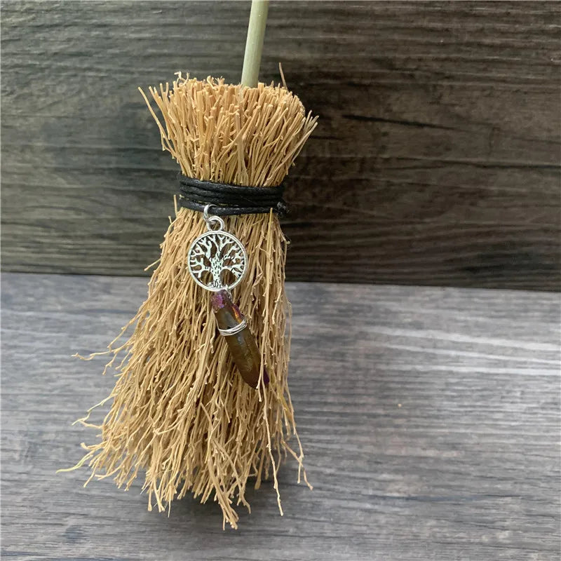 Mini Crystal Charm Broom For Sale | Green Witch Creations