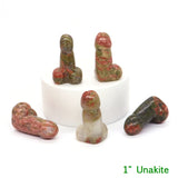 Unakite Crystal Penis For Sale | Green Witch Creations