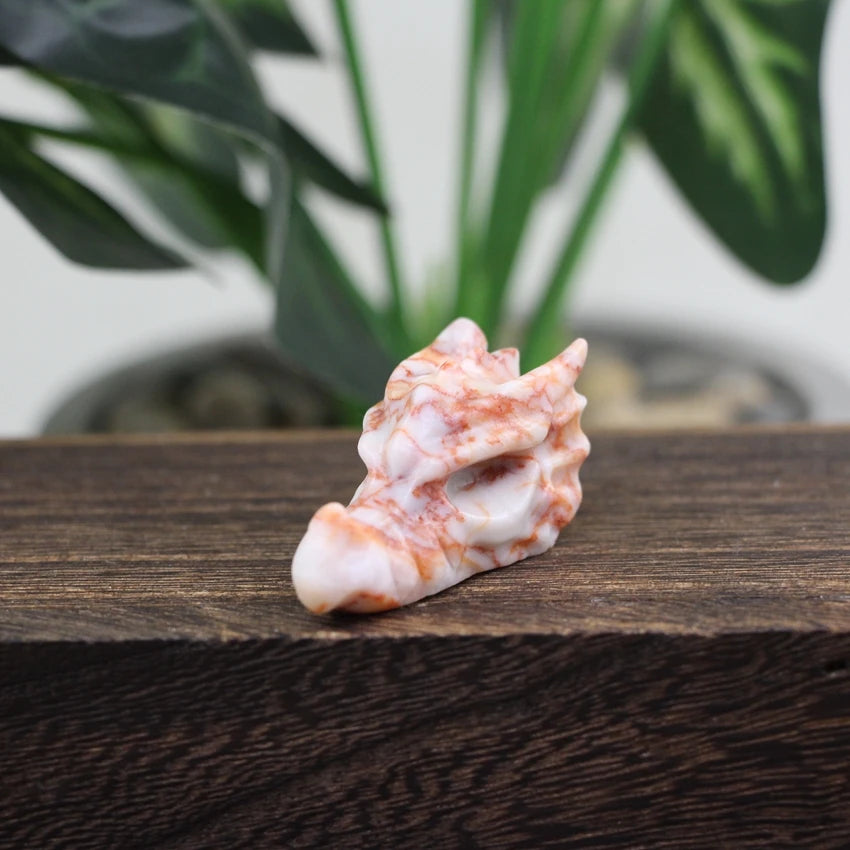 Agate Crystal Dragon Heads | Green Witch Creations