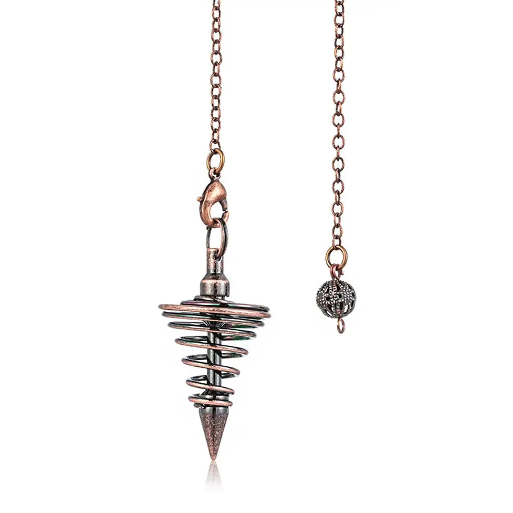 Metal Spiral Pendulums | Green Witch Creations