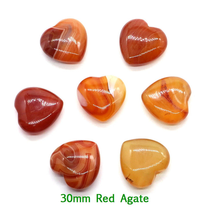 Carnelian Heart Shaped Crystals For Sale
