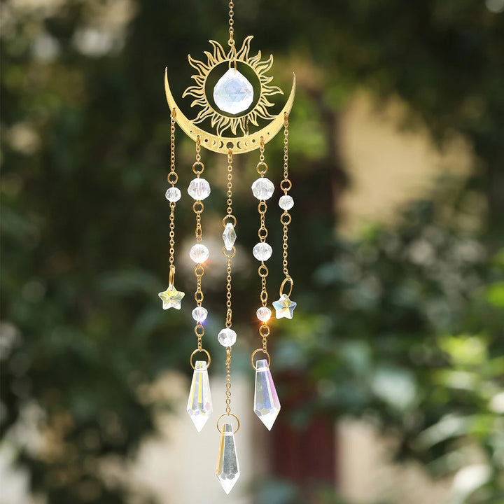 Moon Phase Crystal Sun Catcher | Green Witch Creations