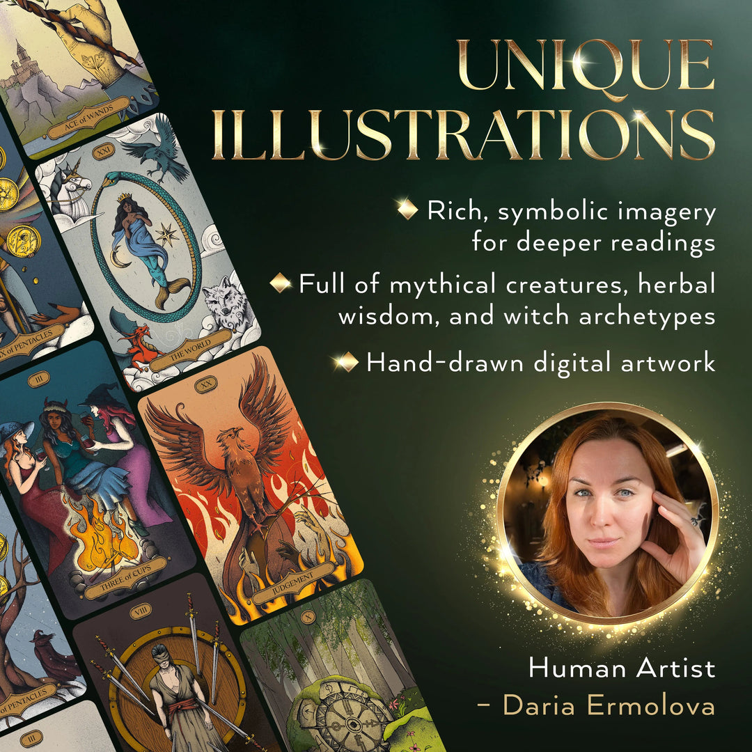 Sacred Witch Tarot Deck By Daria Ermovola