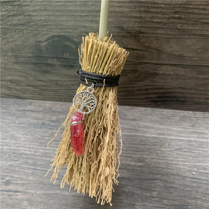 Mini Crystal Charm Broom For Sale | Green Witch Creations