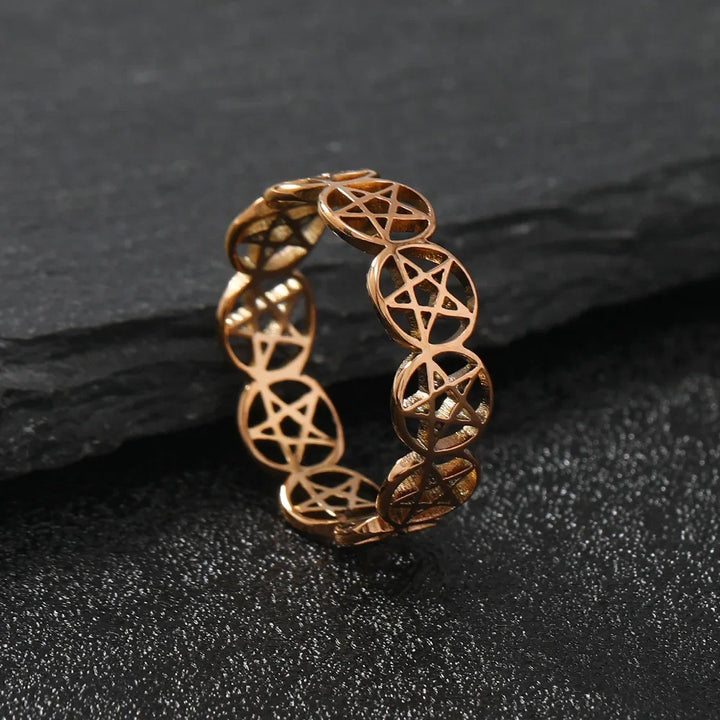 Pentacle Band Ring | Green Witch Creations