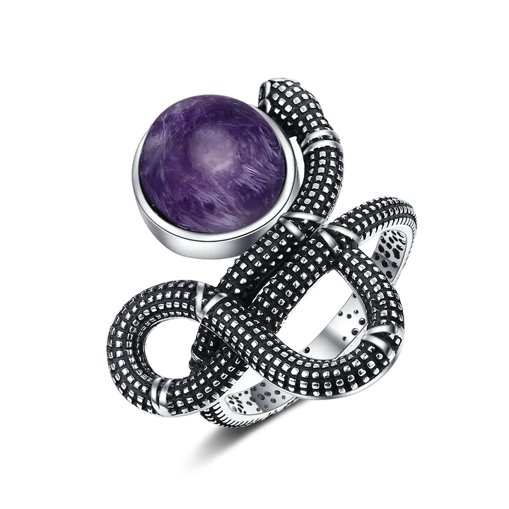 Chaorite Stone Snake Rings For Sale | Green Witch Creations