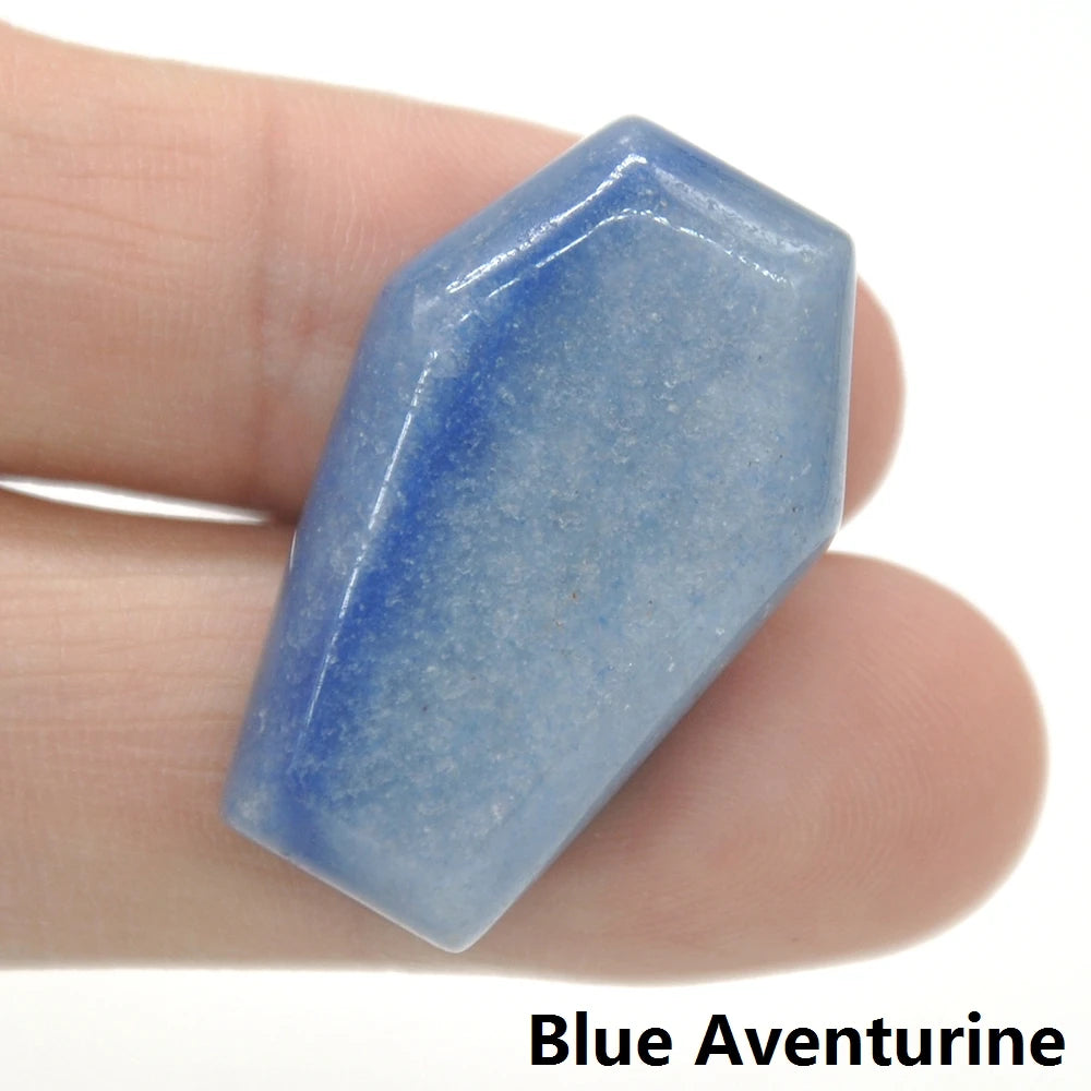 Blue Aventurine Crystal Stone Coffins | Green Witch Creations