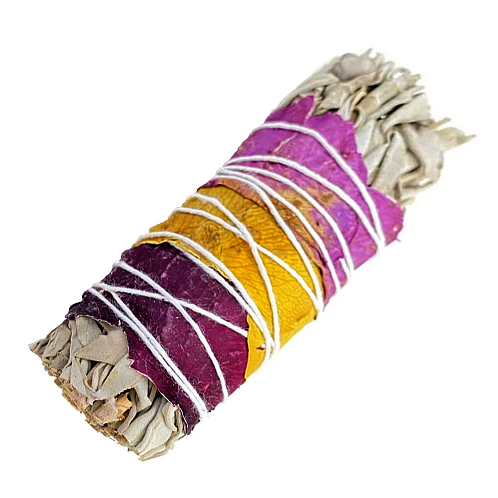 Sage Rose Petals Smudge Sticks