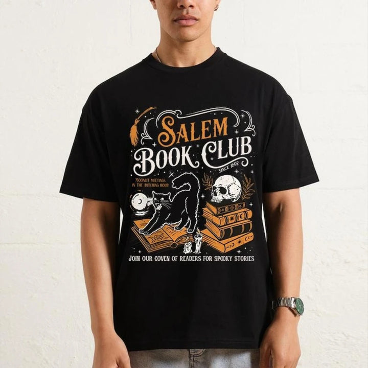 Salem Book Club Black T-Shirt