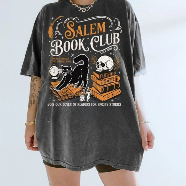Salem Book Club Dark Gray T-Shirt