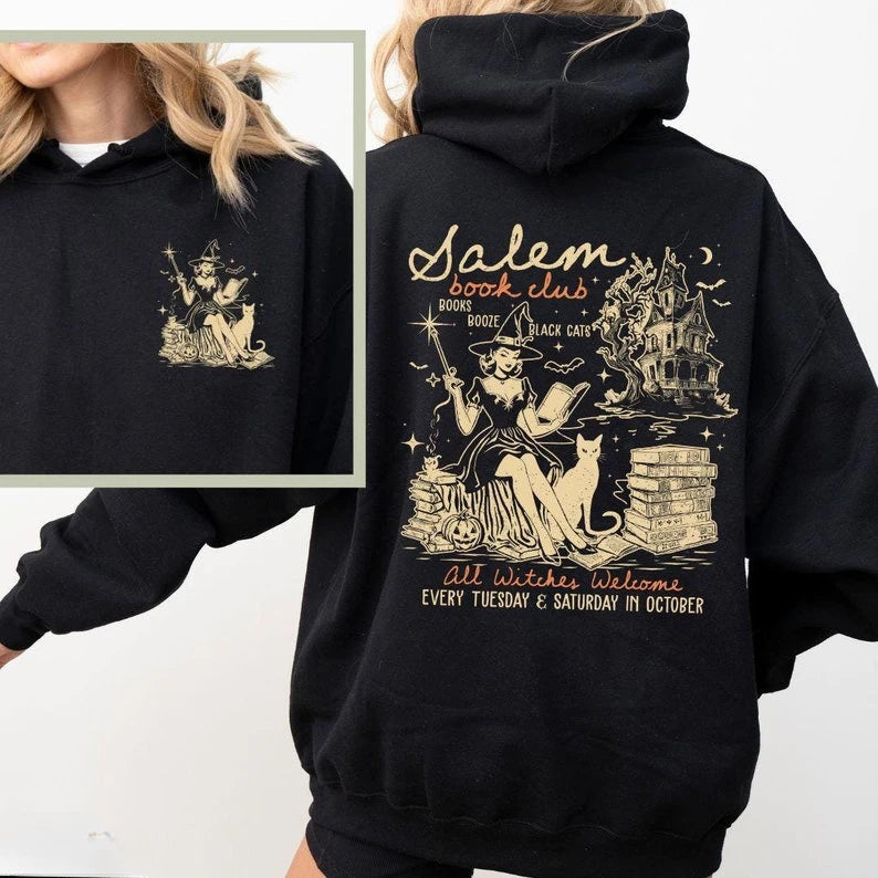 Salem Book Club Hoodie - Black