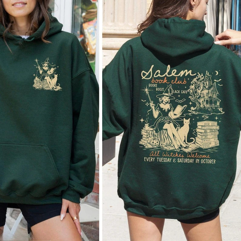 Salem Book Club Hoodie - Green