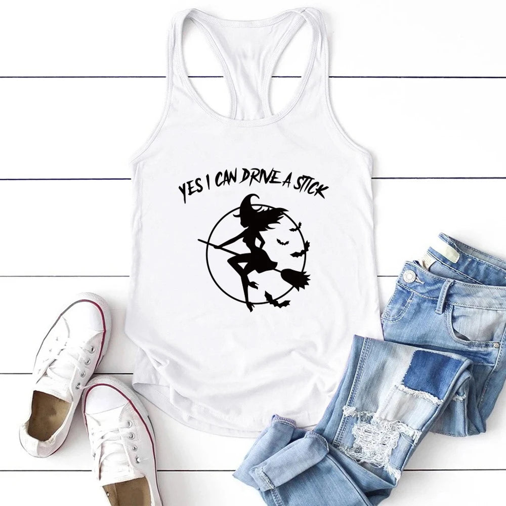 Yes I Can Drive A Stick Tank Top For Sale Online | Green Witch Creations