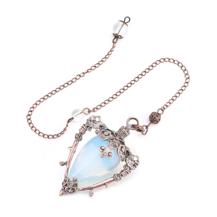 Opalite Water Drop Witch Crystal Pendulum | Green Witch Creations