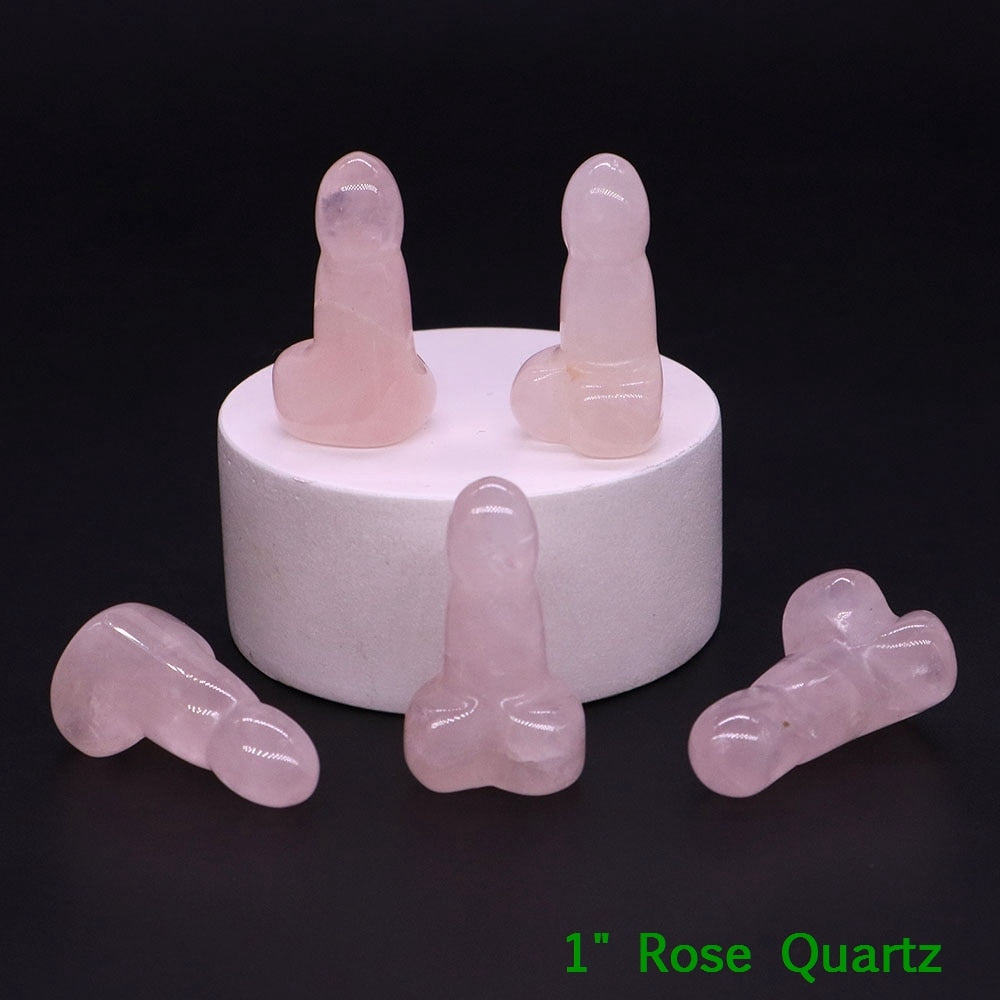 Rose Quartz Crystal Penis