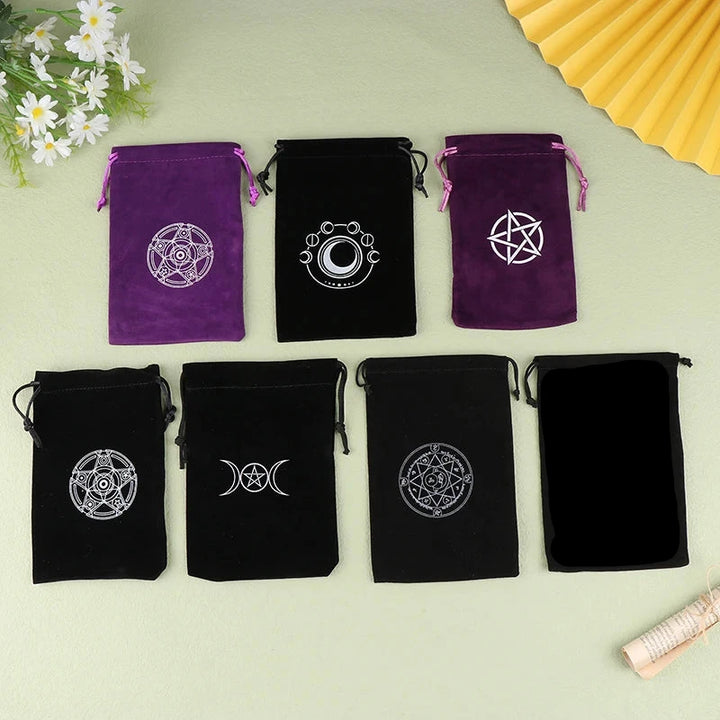 Velvet Print Tarot Card Bags | Green Witch Creations