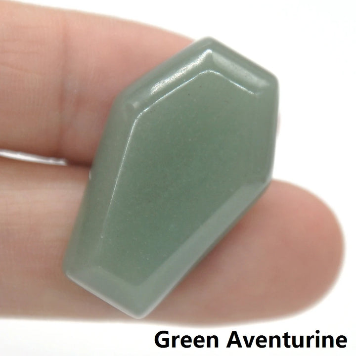 Green Aventurine Crystal Stone Coffins | Green Witch Creations