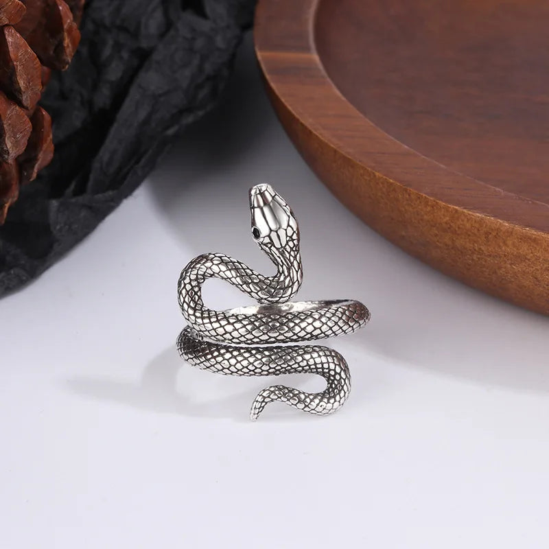 925 Sterling Silver Snake Ring | Green Witch Creations