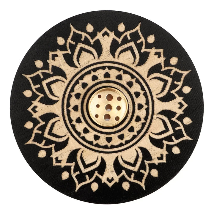 Mandala Wood Design Incense Holder | Green Witch Creations