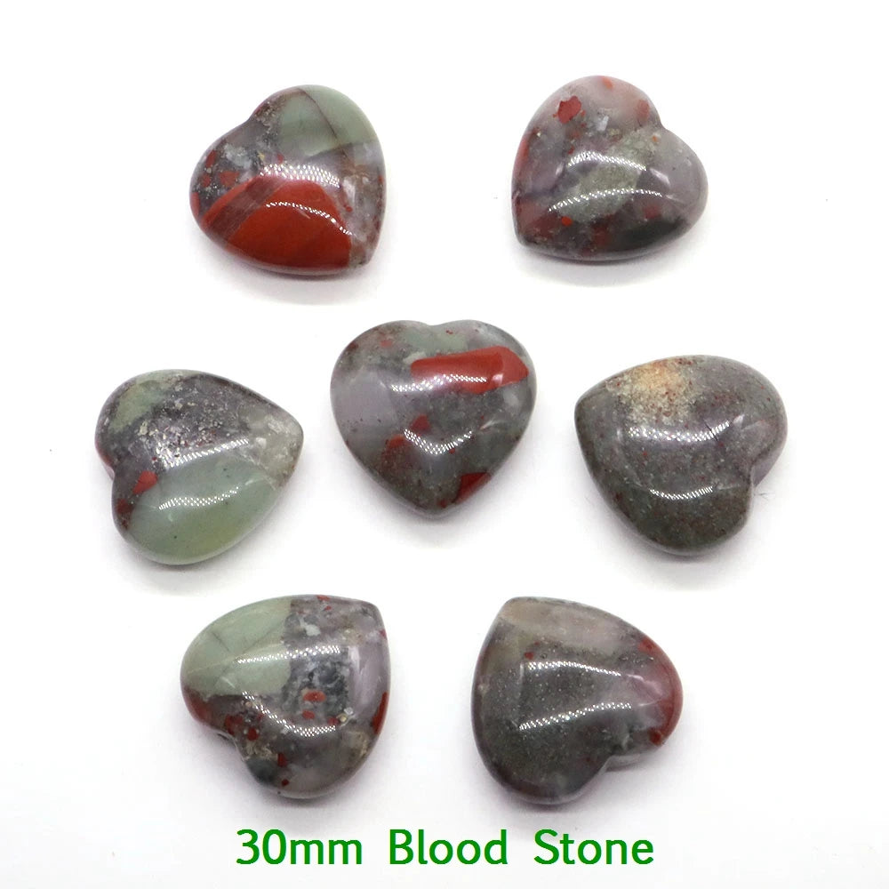 Bloodstone Heart Shaped Crystals For Sale