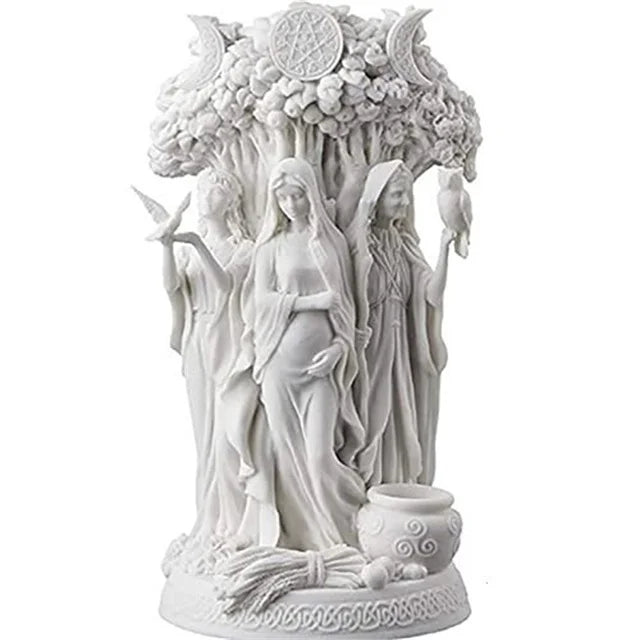 Maiden, Mother, & Crone Statue | Green Witch Creations