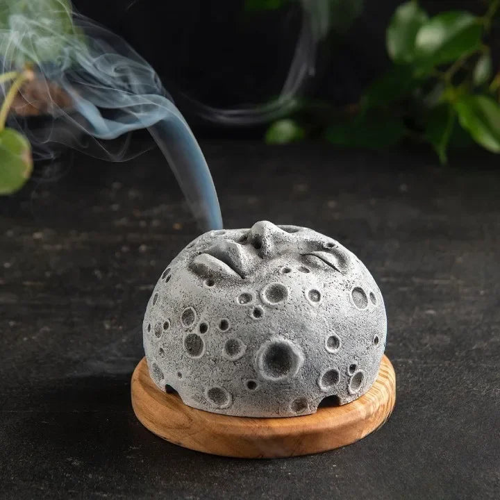 Moon Face Incense Burner | Green Witch Creations