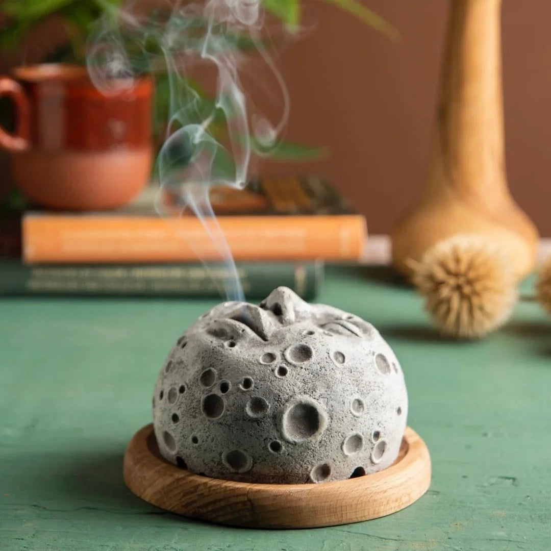 Moon Face Incense Burner | Green Witch Creations