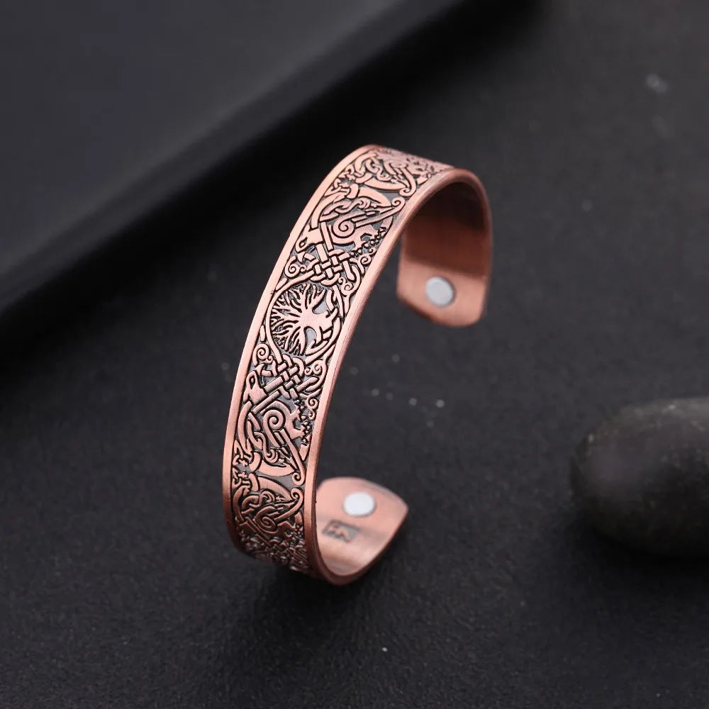 Copper Celtic Tree Of Life Bracelet