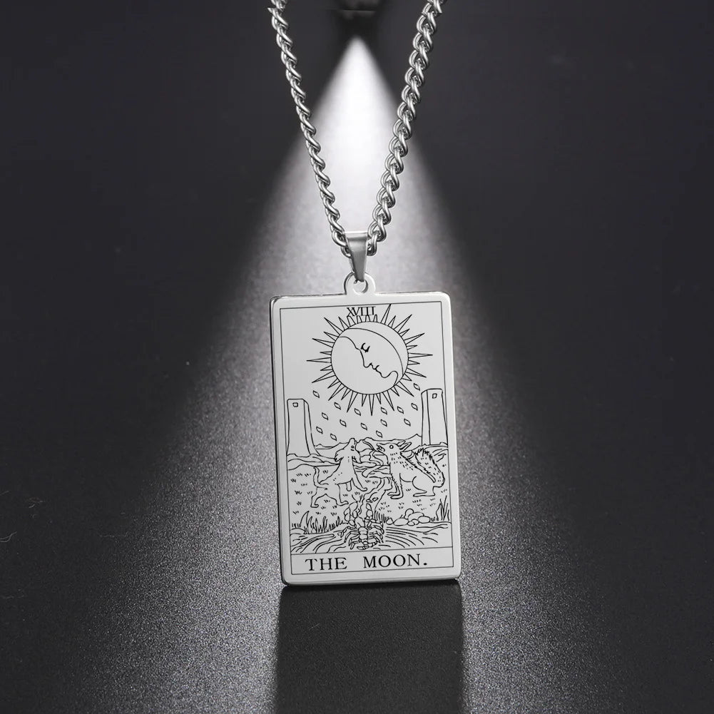 The Moon Tarot Card Necklaces | Green Witch Creations