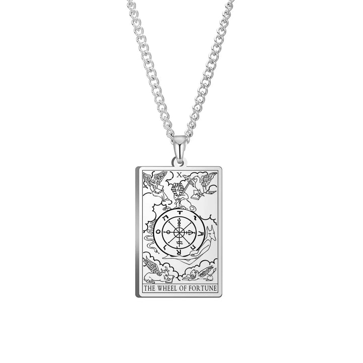 The Wheel of Fortune Tarot Card Necklaces | Green Witch Creations