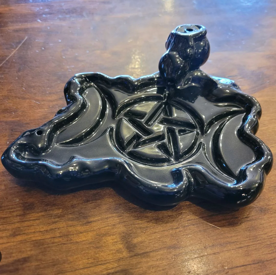 Triple Moon Pentacle Incense Burner | Green Witch Creations