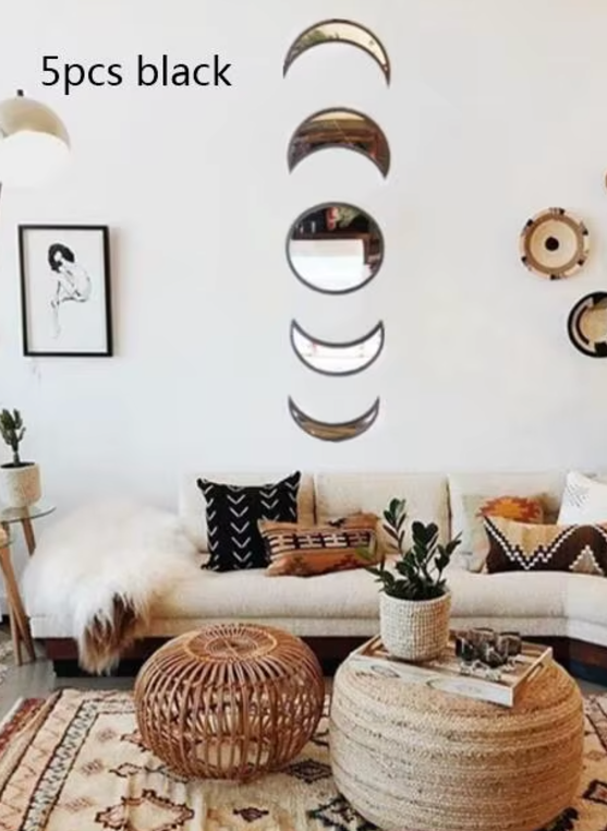 Boho Moon Phase Mirrors